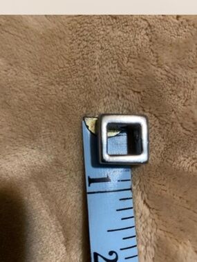 Metal Square Slide Pendant Necklace